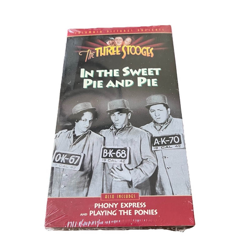 The Three Stooges In The Sweet Pie And‎ Pie VHS Vintage Classic New Sealed 1993